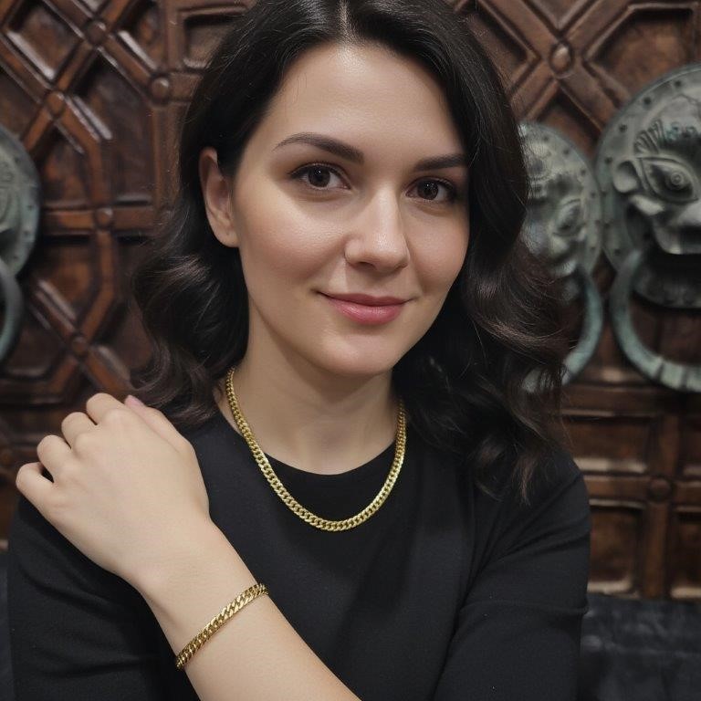 18KGold-filled/Italy Stamped Set Solid Heavy Yellow Gold Filled Chain