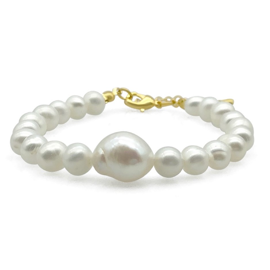 Baroque & Potato Pearls Bracelet