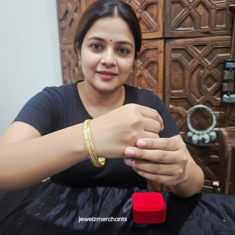 22KGold-filled/Italy Stamped Yellow Gold Filled  Bangle -10x60mm