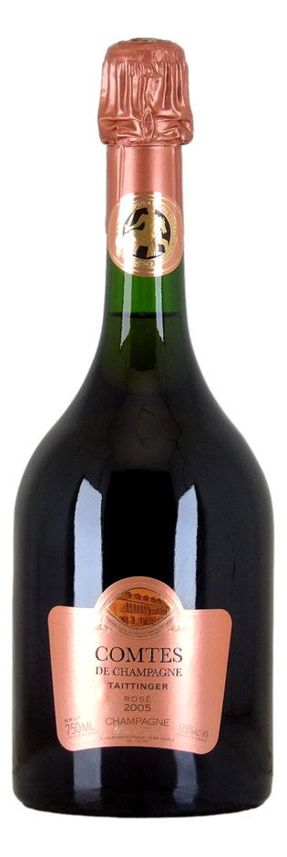 Taittinger Comtes De Champagne Rose 2005 (1x 750mL), Champagne.