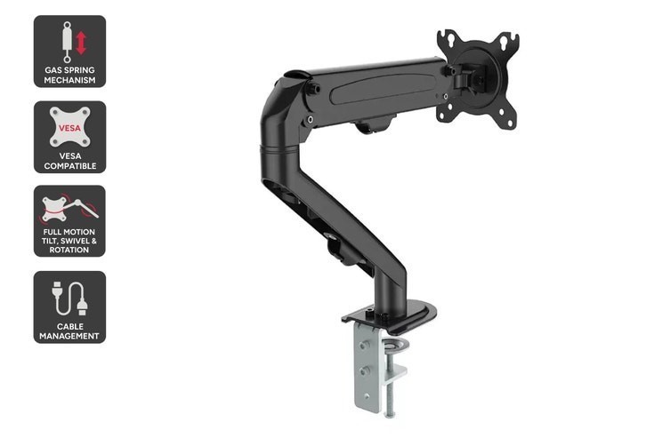 KOGAN -Full-Motion-Gas-Spring-Single-Monitor-Mount-17-32-KAMMTGASSAA.