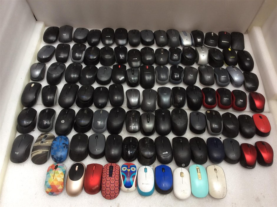 Mixed Brand Wireless Computer Mice (Lot of 100)