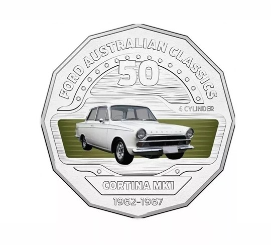2017 Ford Cortina MK1 Australian Classic Collection RAM 50c Coin
