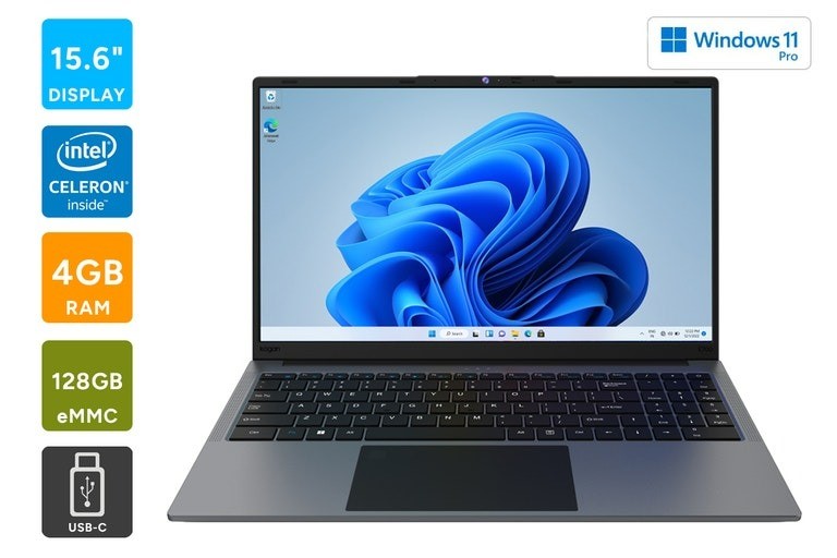 KOGAN Atlas E700 15.6" USB-C Laptop with Windows 11 Pro (128GB).  Buyers No