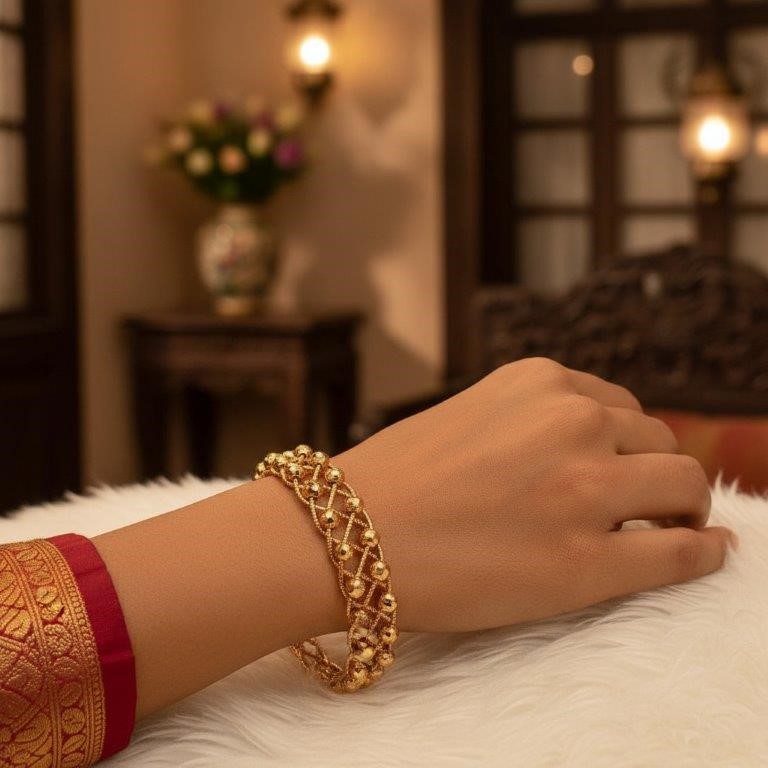 18KGold-filled/Italy Stamped Rose Gold Filled Bangle -60MM