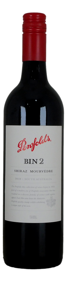 Penfolds Bin 2 Shiraz Mourvedre 2010 (1x 750mL), SA.