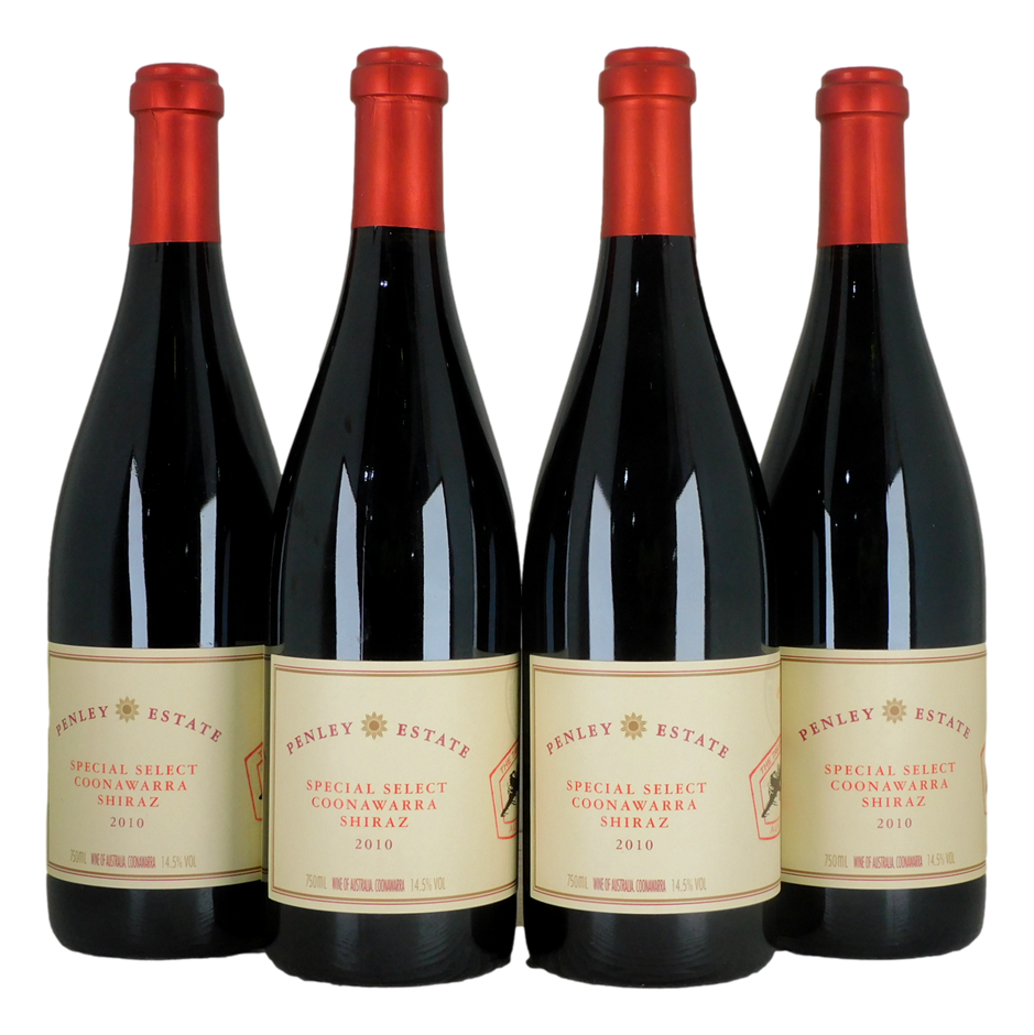 Penley Estate Special Select Coonawarra Shiraz 2010 (4x 750mL), SA.