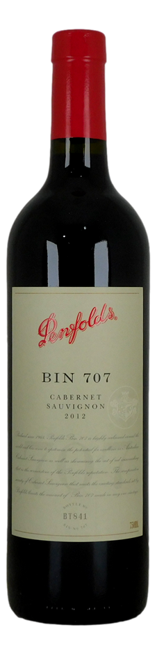 Penfolds Bin 707 Cabernet Sauvignon2012 Bottle No BT841 (1x750mL),SA, Cork.
