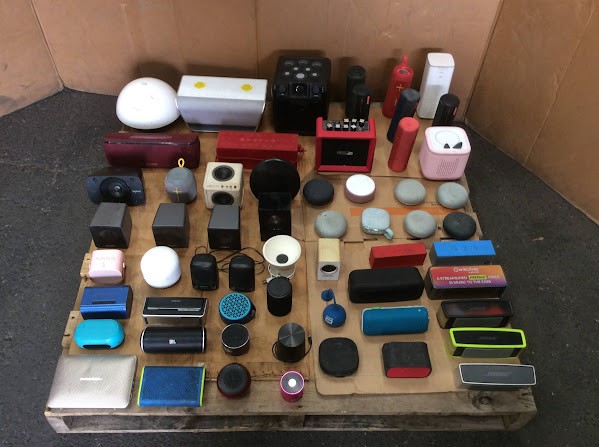 JBL/BOSE Mixed Brand and Model Portable Bluetooth Speakers (Lot of 59)