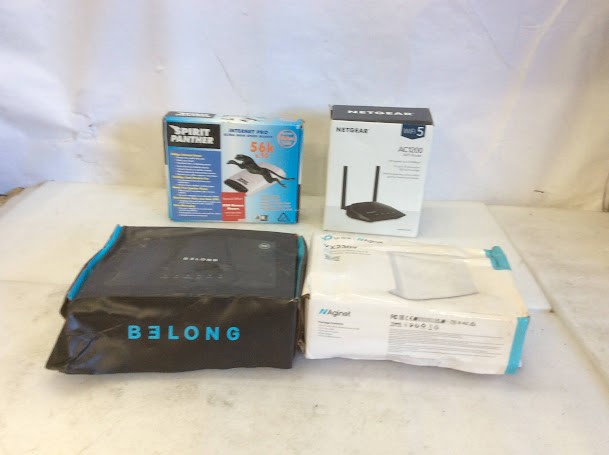 Netgear AC1200 R6120 WiFi Router&Spirit Panther 56K Data/Fax/Voice Modem&TP