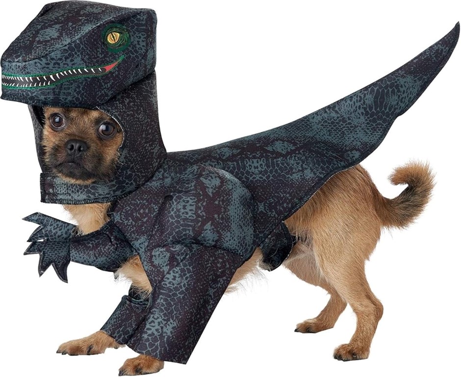 CALIFORNIA CUSTOMES Dog Pupasaurus Rex Costume X-Small.