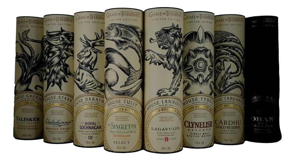 Game Of Thrones 8 Bottle Set Whisky (8x 700mL), Scotland
