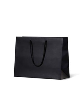 6x Large Black Matte Laminated Paper Bags