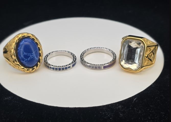 18K Gold-Plated Mixed lot of 4 Items