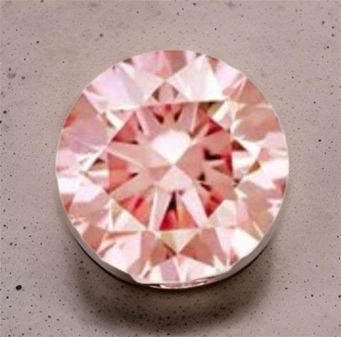 0.011 Carat Australian Pink Diamond PC  1 round diamond certified
