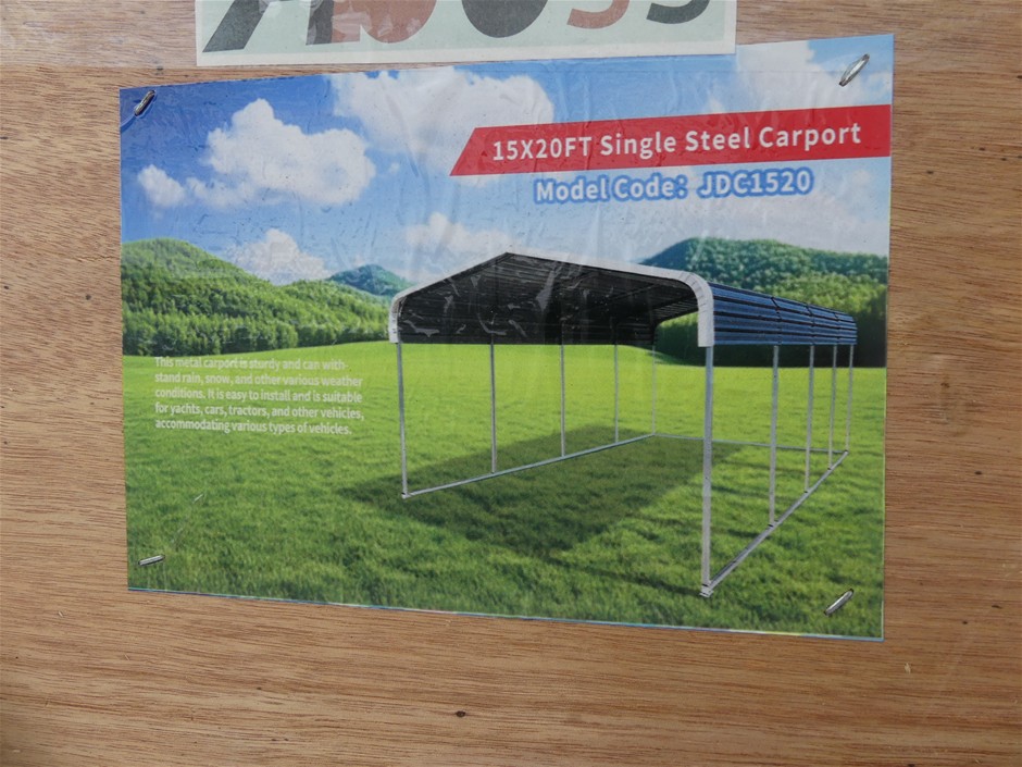 2025 ABOSS 15FT*20FT METAL CARPORT