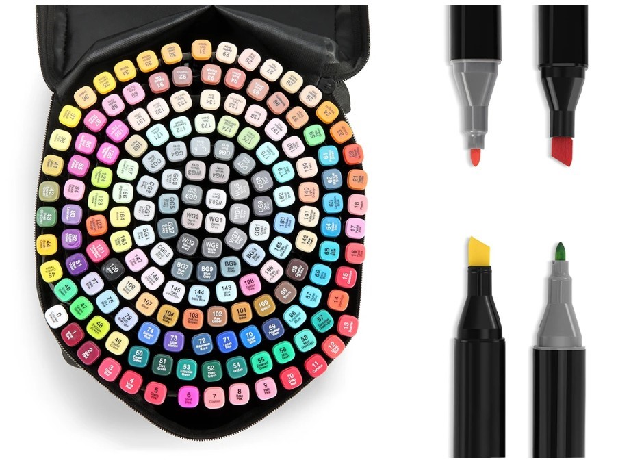 KOGAN 168 Piece Colour Marker Set.