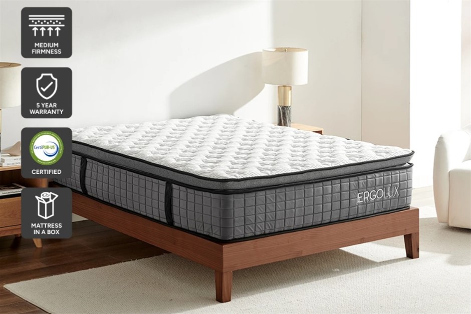 ERGOLUX Elite Bamboo Pocket Spring Mattress, King.