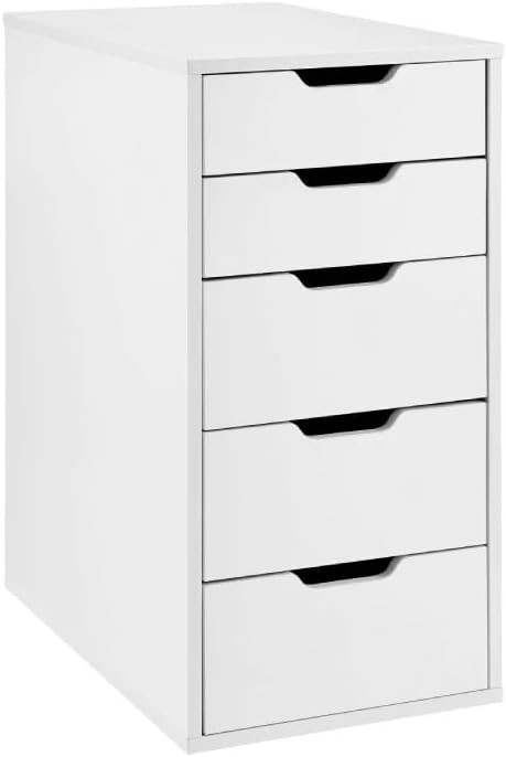 OVELA Alice Office Drawers, White, OVALICEFCWC.