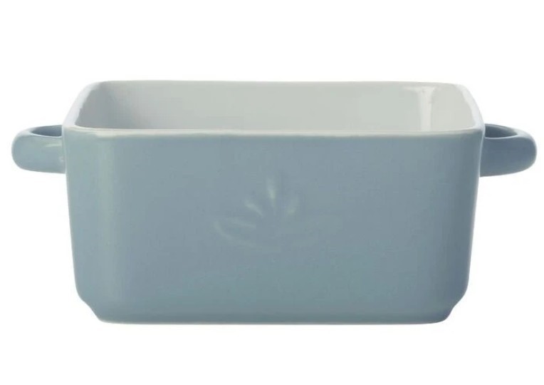 3 X CASA DOMANI Moderna Square Baker, 11 x 4 Cm Blue.