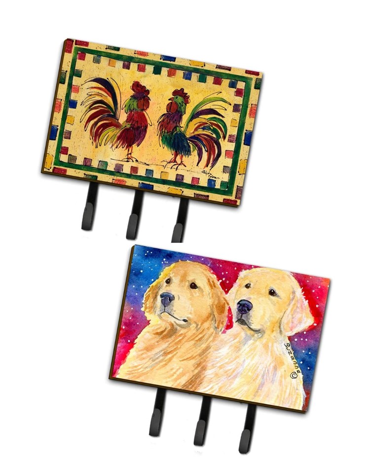 CAROLINE'S TREASURES BUNDLE: 8062TH68 Bird - Rooster + SS8754TH68 Golden Re