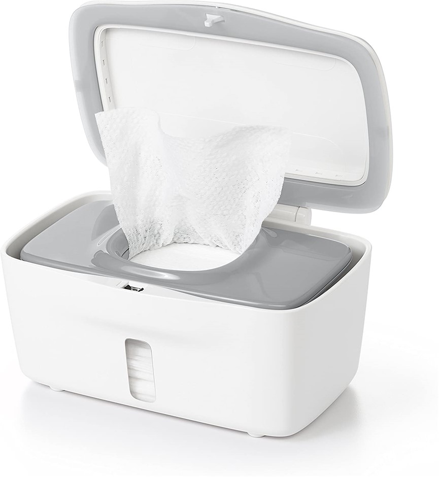 OXO Tot Perfect Pull Wipes Dispenser, Grey. NB: Dusty From Storage.