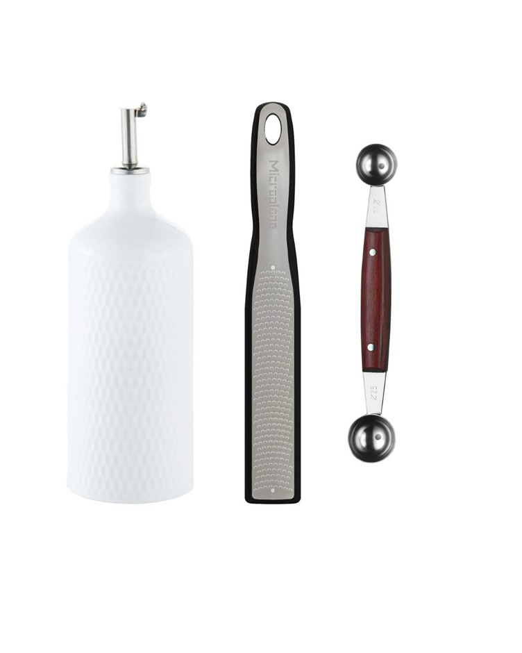 KITCHEN BUNDLE: Maxwell & Williams White Basics Diamonds Oil Bottle with St