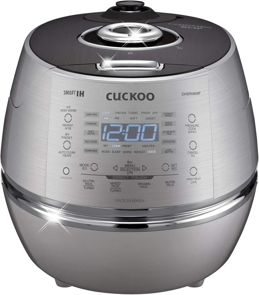 CUCKOO 6-Cup Induction Heating Silver (CRP-DHSR0609F)