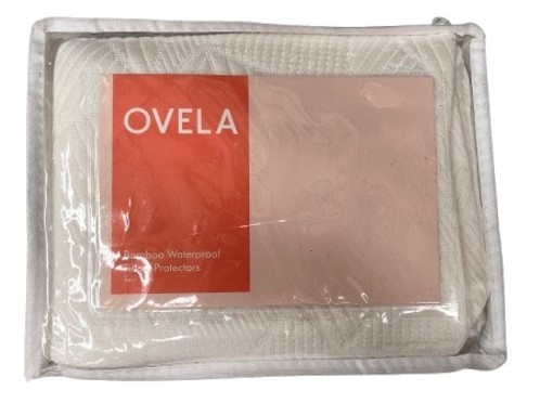 4 x OVELA Bamboo Waterproof Pillow Protectors (Twin Pack).
