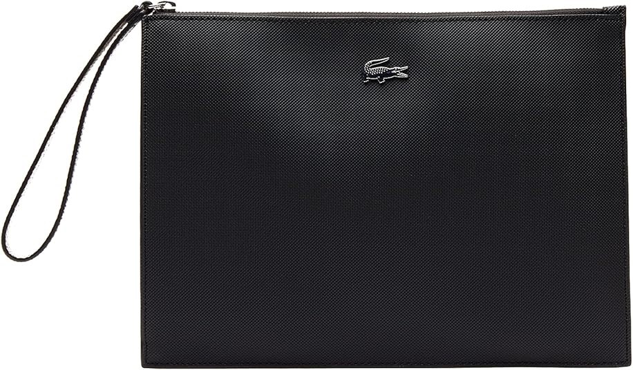 LACOSTE NF2791AA Women's Anna Clutch, 30 x 22 x 4cm, Noir/Black.