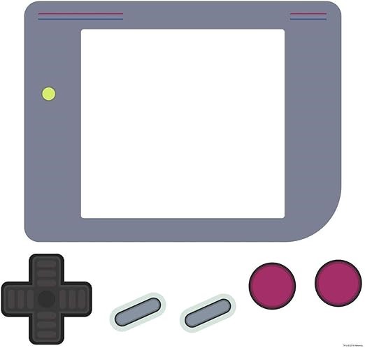 ROMMMATES RMK3689GM Gameboy Dry Erase Giant Peel and Stick Wall Decals 1 Sh