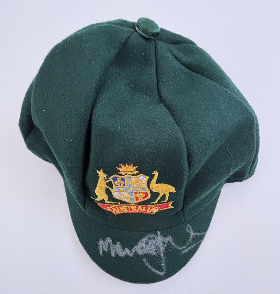 MERV HUGHES SIGNED CRICKET TEST CAP