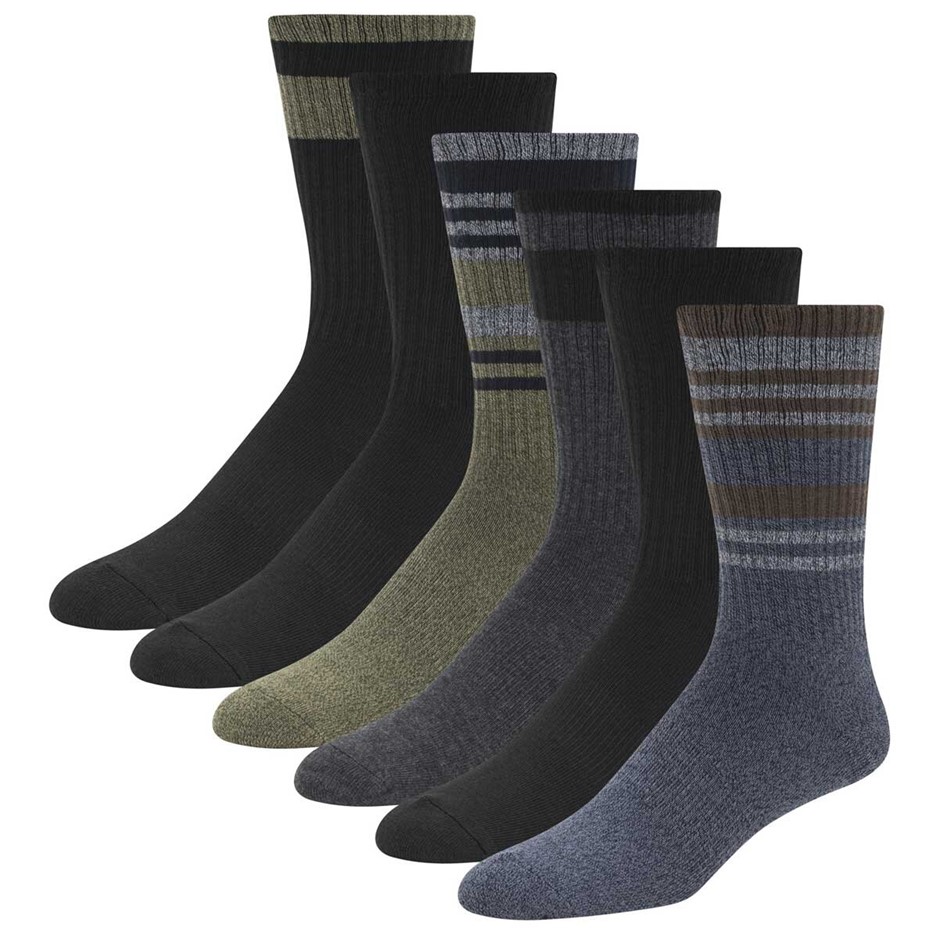 10 Pairs x WEATHERPROOF Men's Everyday CoolMax Crew Socks, Shoe Size 6-12,