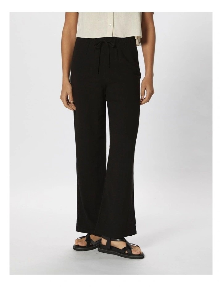 ONLY Siesta Linen Pants. Size L. Black. RRP: $79.95. Buyers Note - Discoun