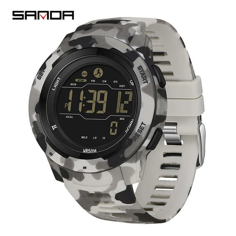 SANDA Mens Digital Sports Military Watch, Water Resistant to 50M. Buyers N