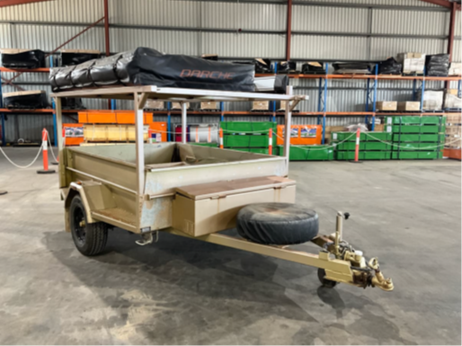 2021 Treg 7x5 Commercial Box Trailer with Roof Top Tent