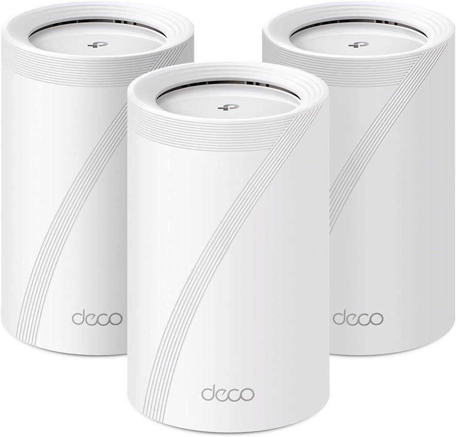 TP-LINK BE11000 Tri-Band Whole Home Mesh WiFi 7, Deco BE65 (3-pack). NB: U