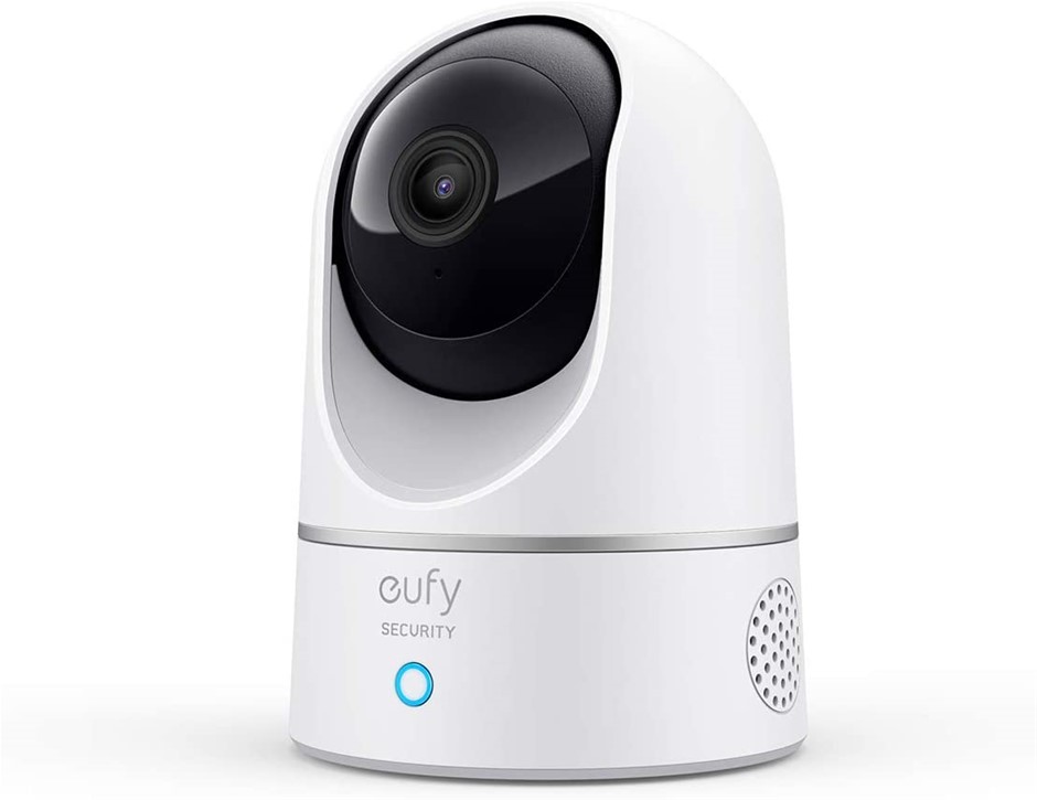 EUFY T8410C24 2K Indoor Security Camera Pan and Tilt White. Powers on. No f