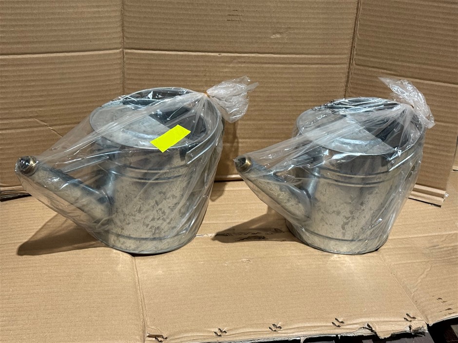 Galvanised Watering Can, Vintage Decorative 5 Litres (approx) x 2 units