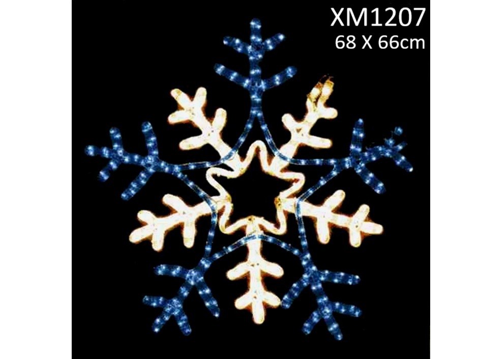 Christmas Light - Snowflake w/ controller flashing 68cm x 66cm -NEW xm-1207