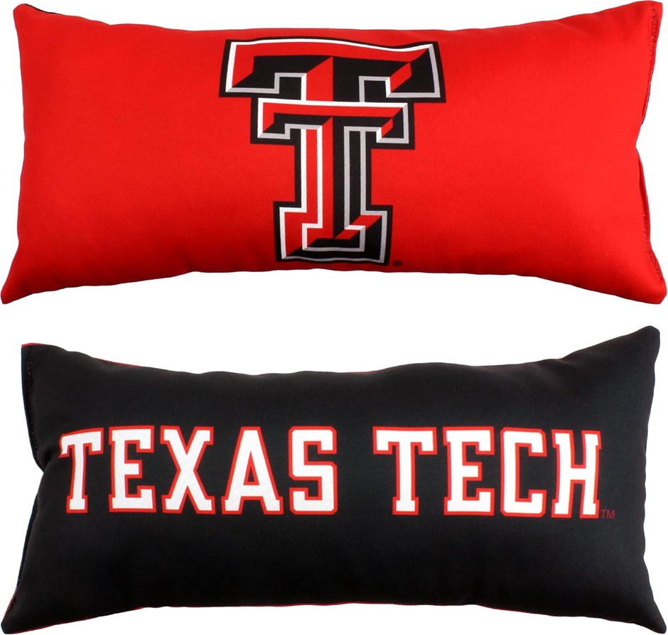 College Covers Solid Color Bolster Travel Pillow, 1 Count (Pack of 1), Texa