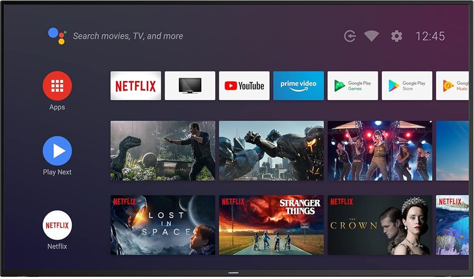 BLAUPUNKT 58 inch 4K QLED Ultra HD Android TV. NB: broken screen