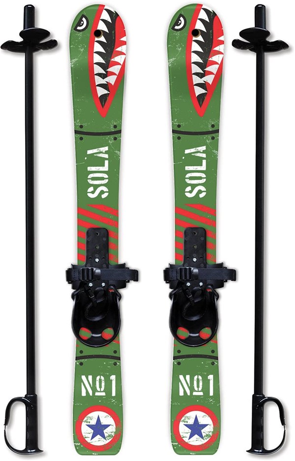 SOLA Winter Sports Skiing Cross Country Backyard Ski Set, Bomber.