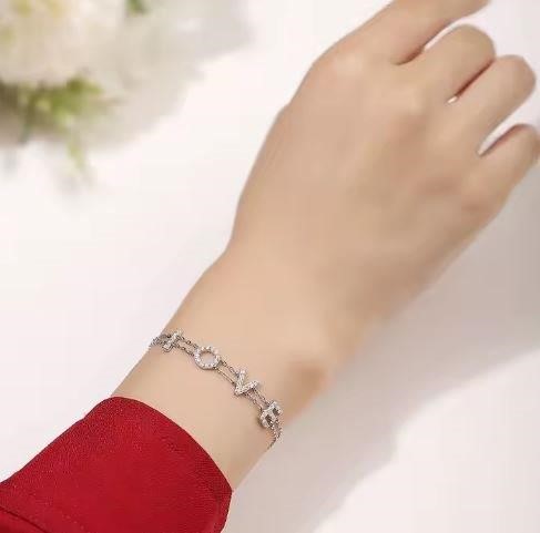 GRA Moissanite white Brilliant Cut 925 Sterling Silver Bracelet-17.5cm-VVS1