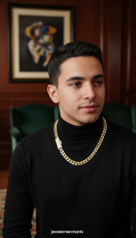 GRA Moissanite white Brilliant Cut 925 Sterling Silver Cuban Chain-60cm-8mm