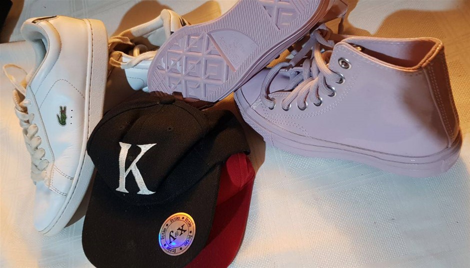 Converse Shoes 25cm New Lacoste 28 Used, 2 Caps Minor use