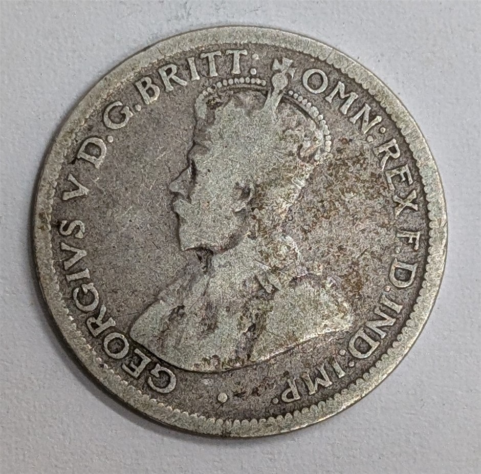 1919 AUSTRALIA Silver Six Pence 6P Coin