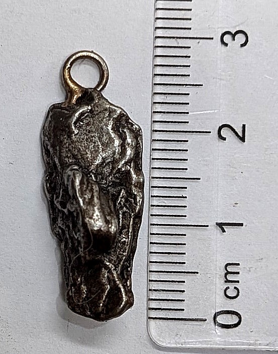 Campo Del Cielo Iron Meteorite From Argentina Made into a Pendant