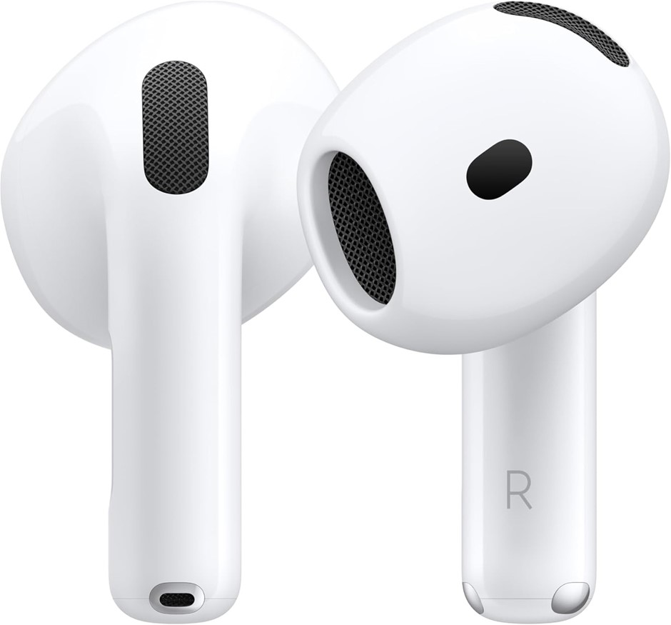 APPLE AirPods 4 MXP63ZA/A Model A3050 A3053 A3058. S/N: H96TN75FKW