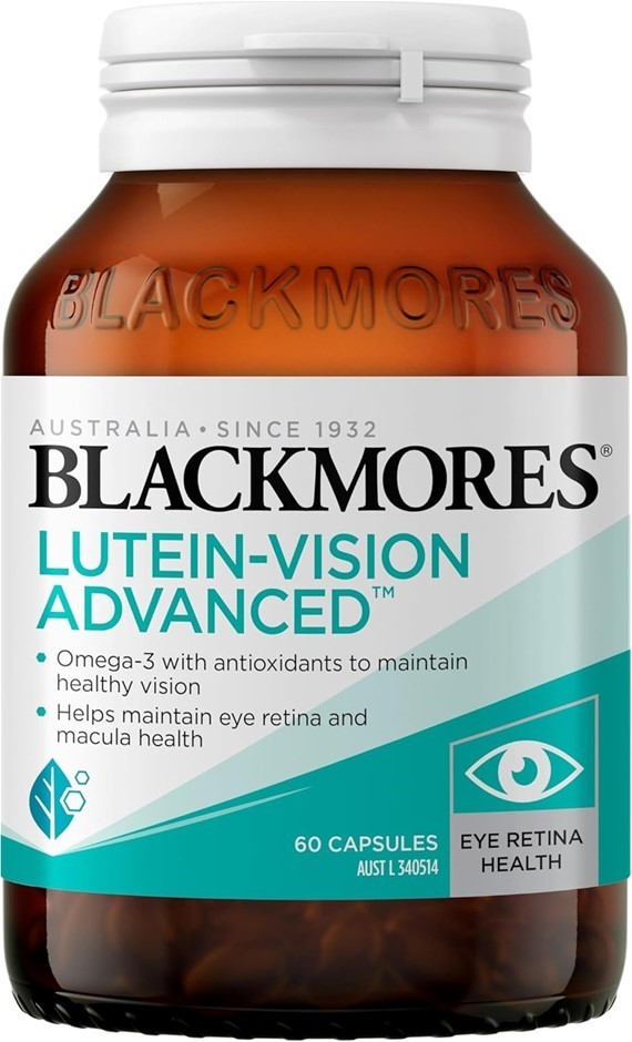 2 x BLACKMORES Lutein-Vision Advanced, 60 Capsules. Buyers Note - Discount